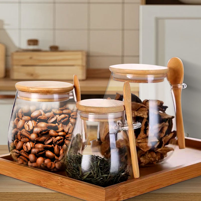 Meal Prep Glass Containers With Lids - Tarro de vidrio sellado de 34oz