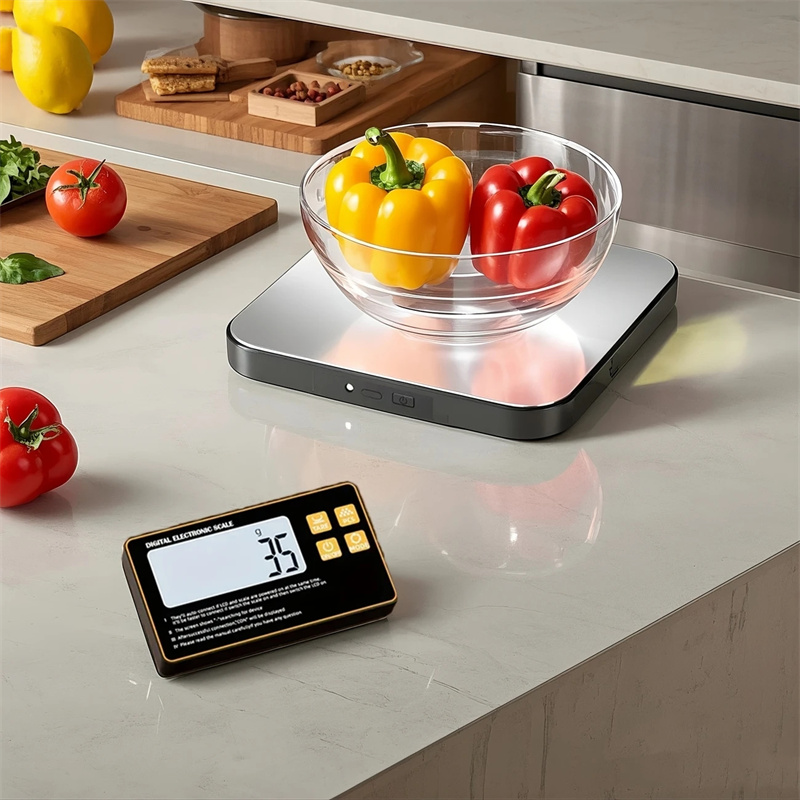 Meal Prep Recipes - Báscula de cocina inalámbrica con pantalla