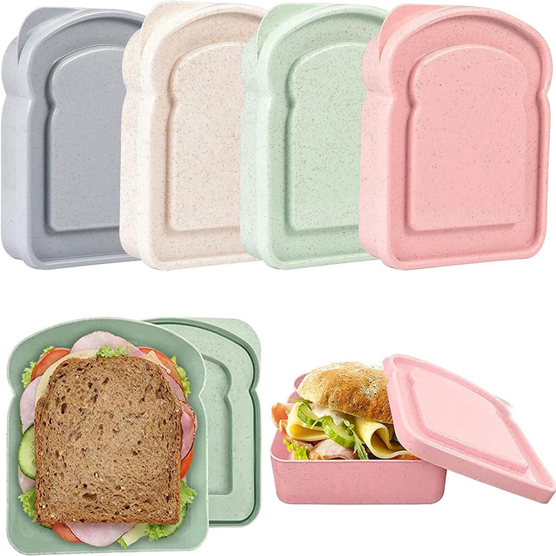 Meal Prep Tupperware - Fiambrera con tapa para sándwich, contenedor