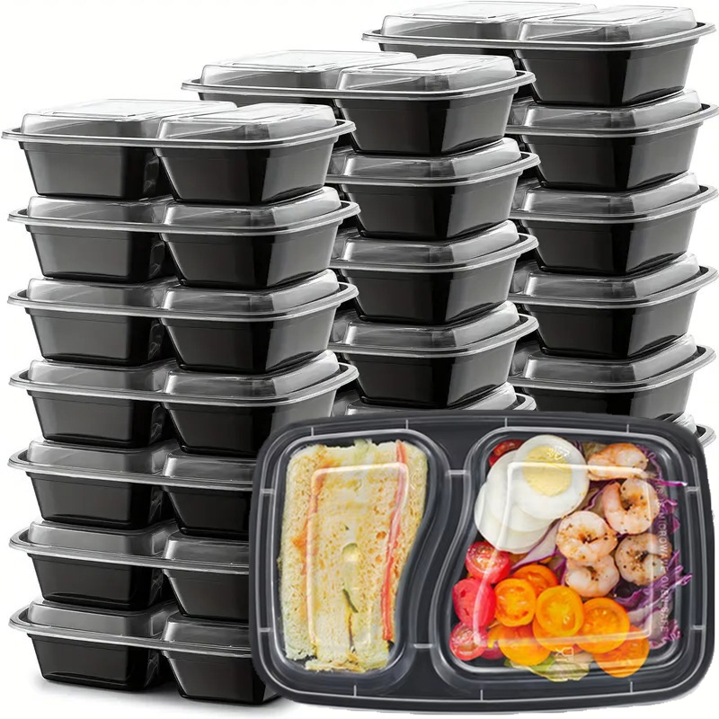 Meal Prep Tupperware - 10 Juegos de Recipientes Desechables para