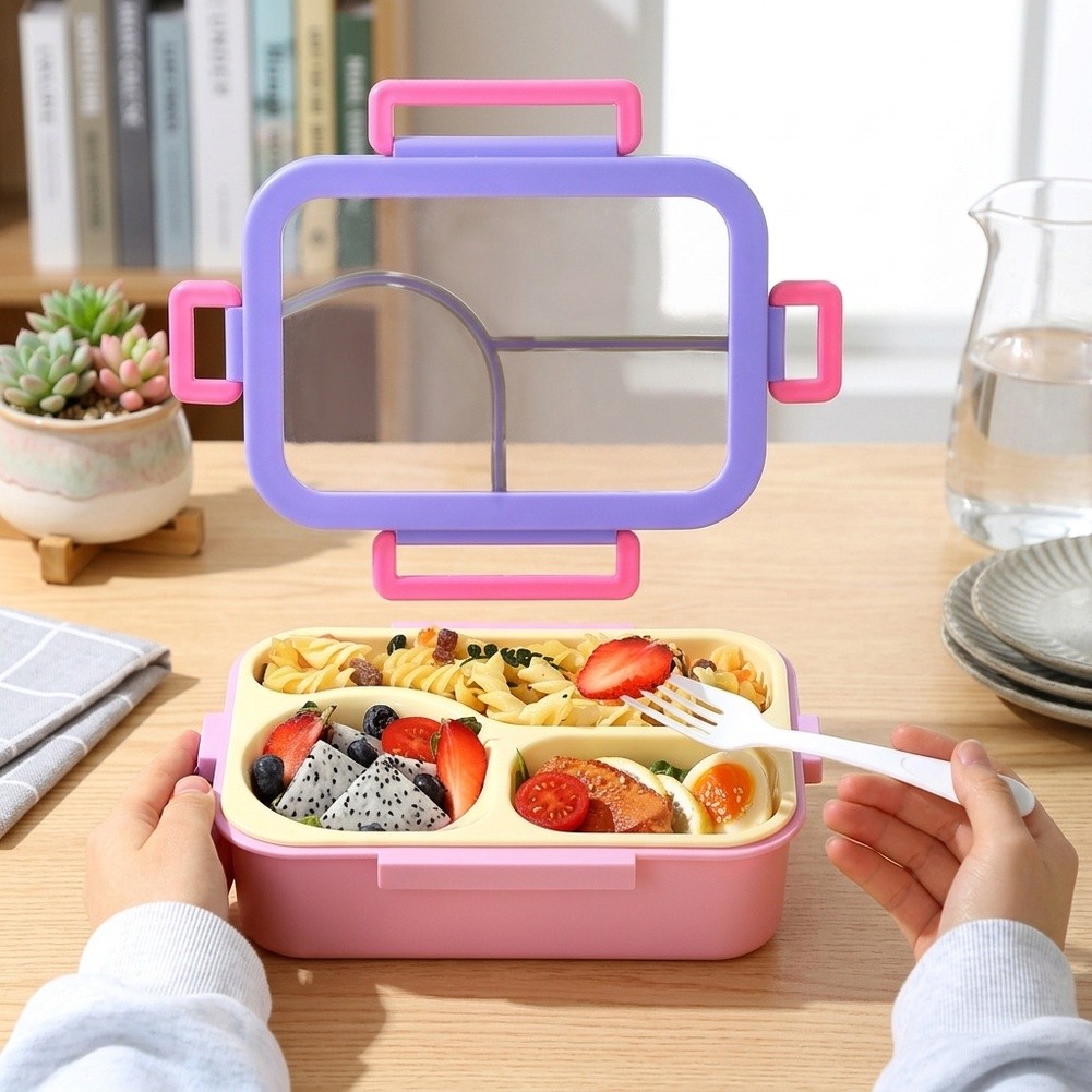 Meal Prep Recipes - Lonchera de acero inoxidable con 3