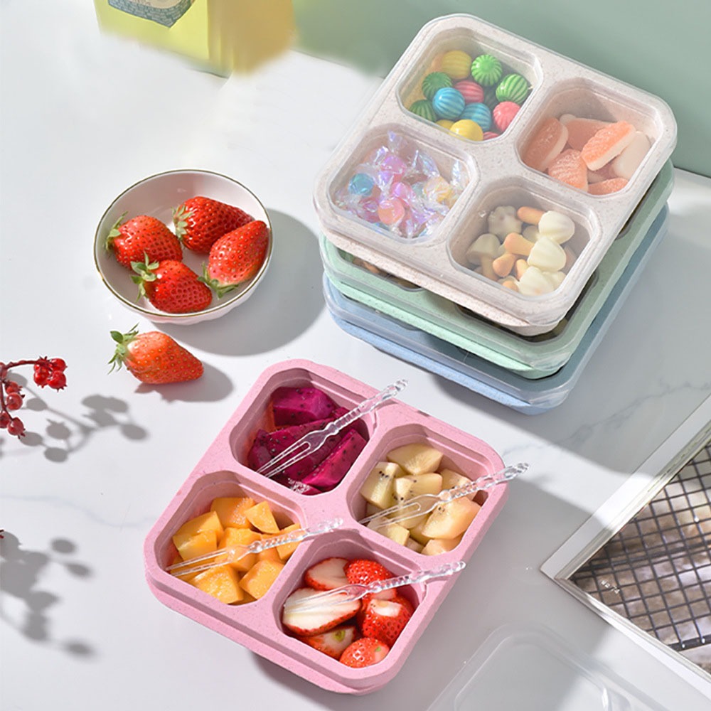 Meal Prep Recipes - Contenedor de Alimentos Reutilizable de Paja