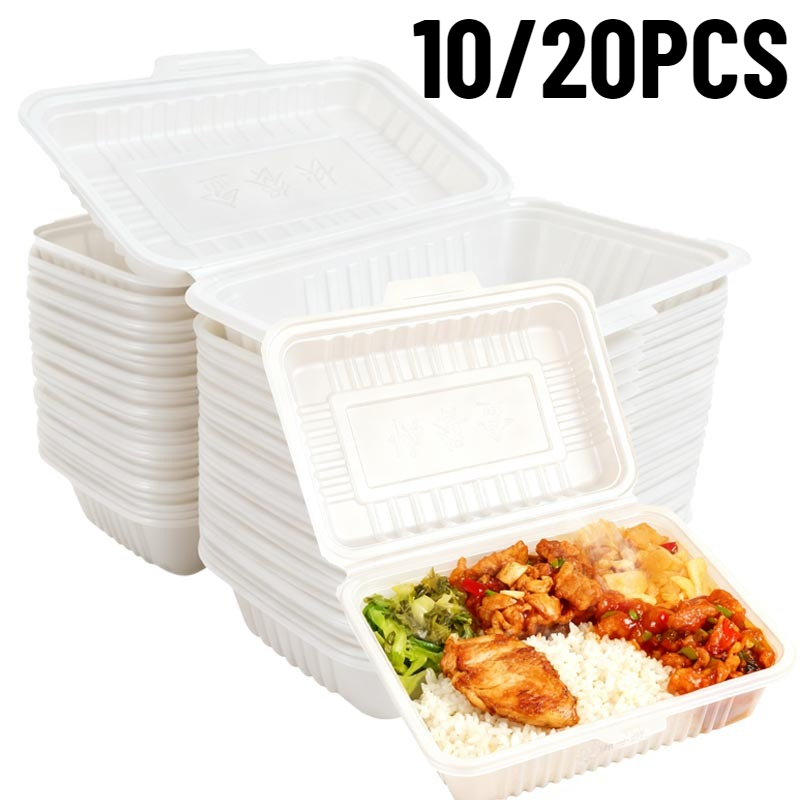Meal Prep Tupperware - Fiambreras desechables de 10/20 piezas, ensaladas