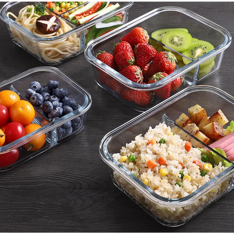 Fiambrera de vidrio sellada pa - Meal Prep Glass Containers With Lids reseña y precio