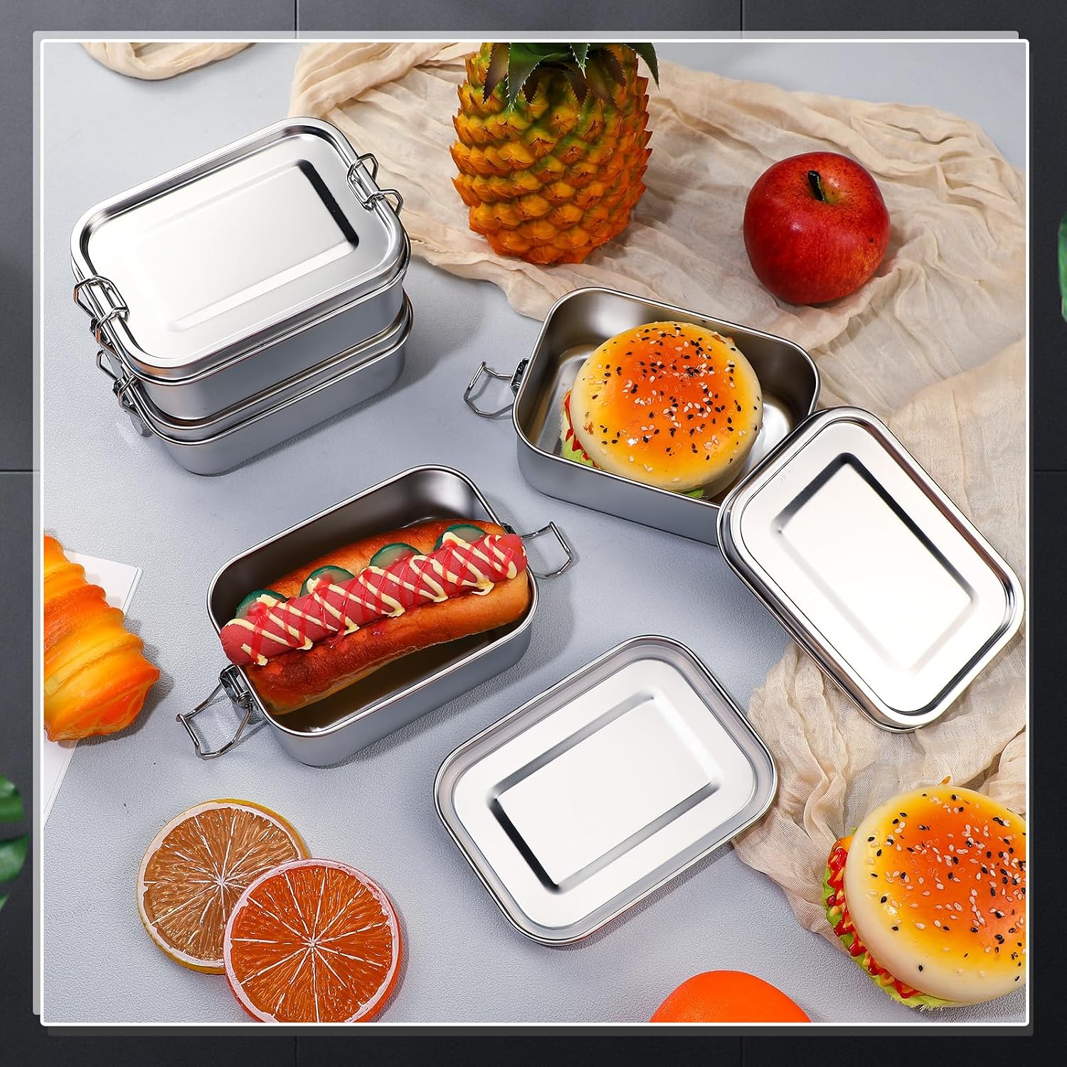 Recipientes de Acero Inoxidabl - Meal Prep Recipes reseña y precio