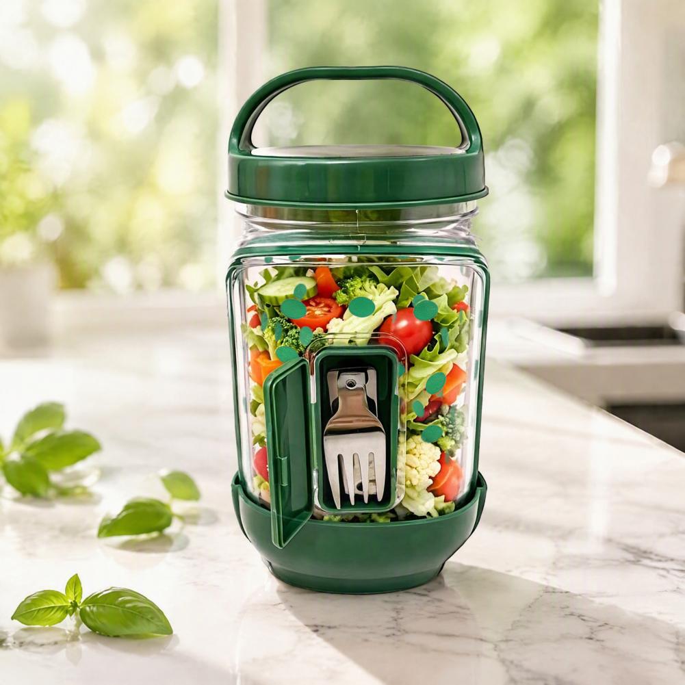Recipiente Portátil para Comid - Meal Prep Jar Salad reseña y precio