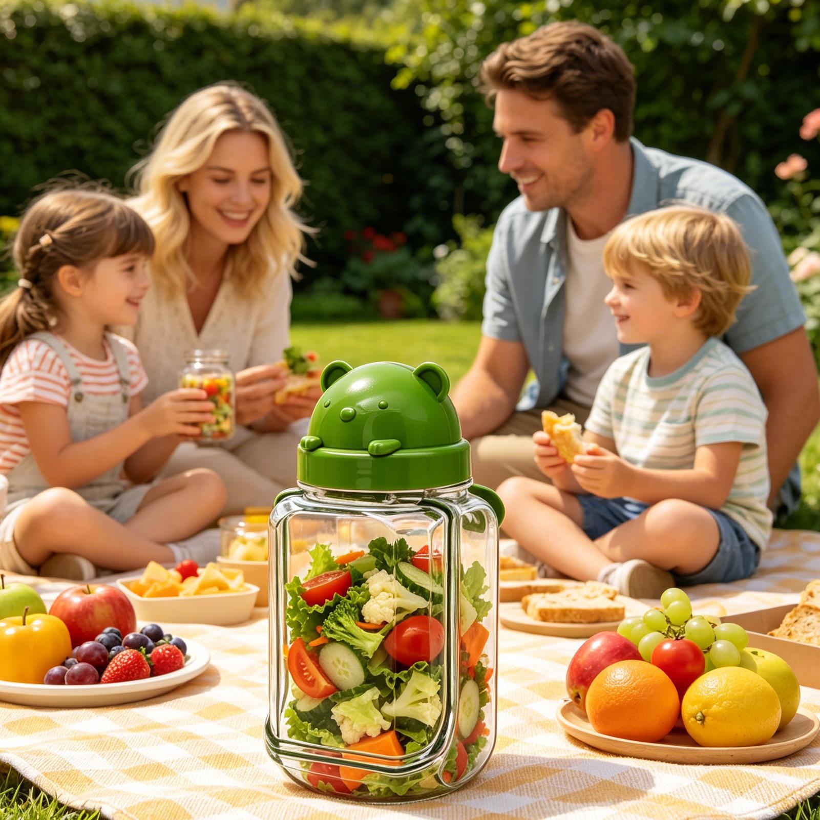 Recipientes para ensalada, org - Meal Prep Jar Salad reseña y precio