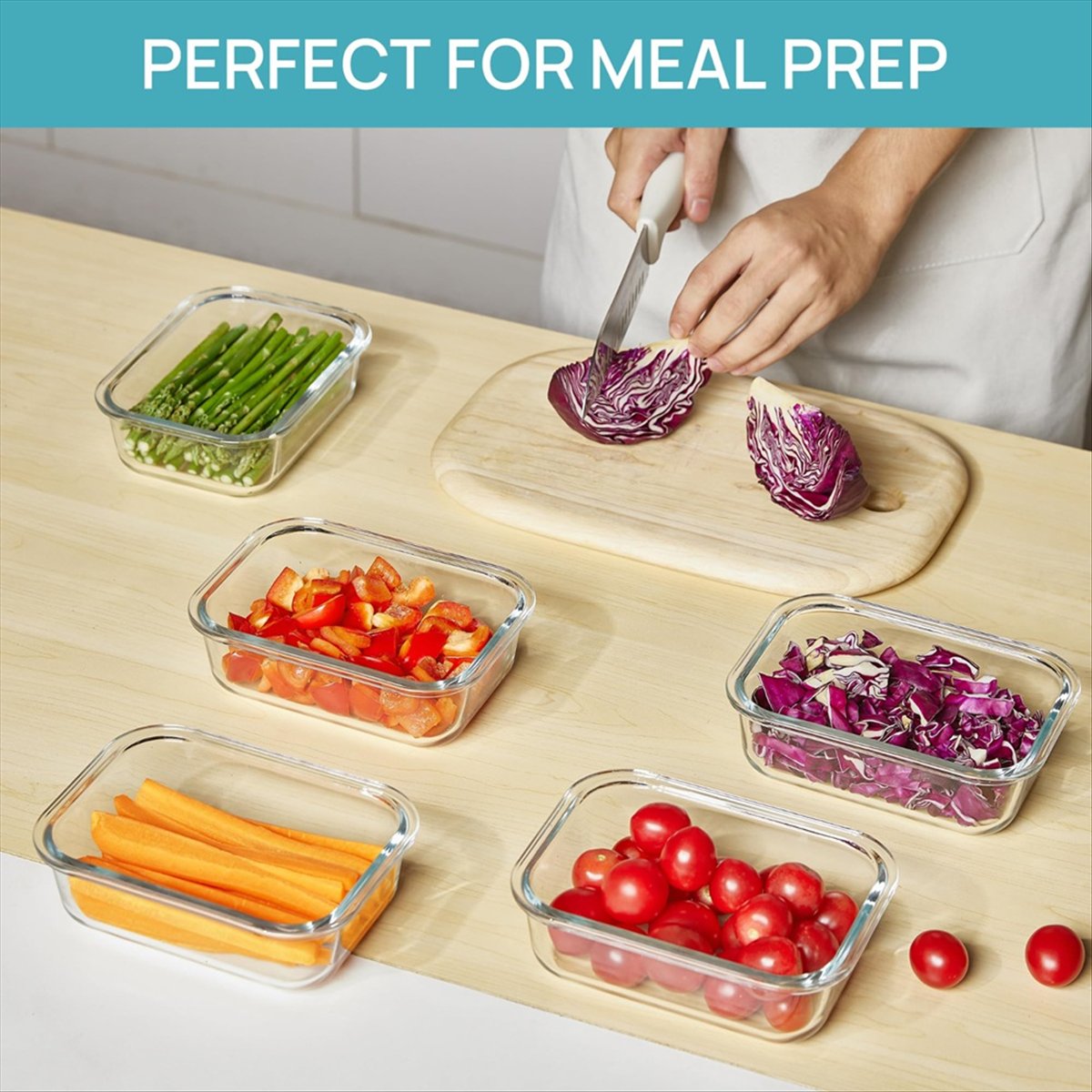 (ESTR) Paquete de 5 Recipiente - Meal Prep Glass Containers With Lids reseña y precio