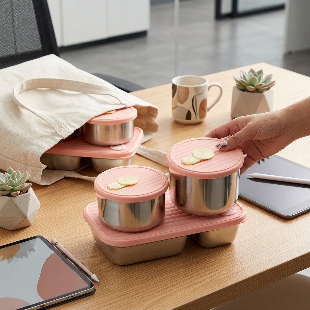 Lonchera de Acero Inoxidable 3 - Meal Prep Recipes reseña y precio