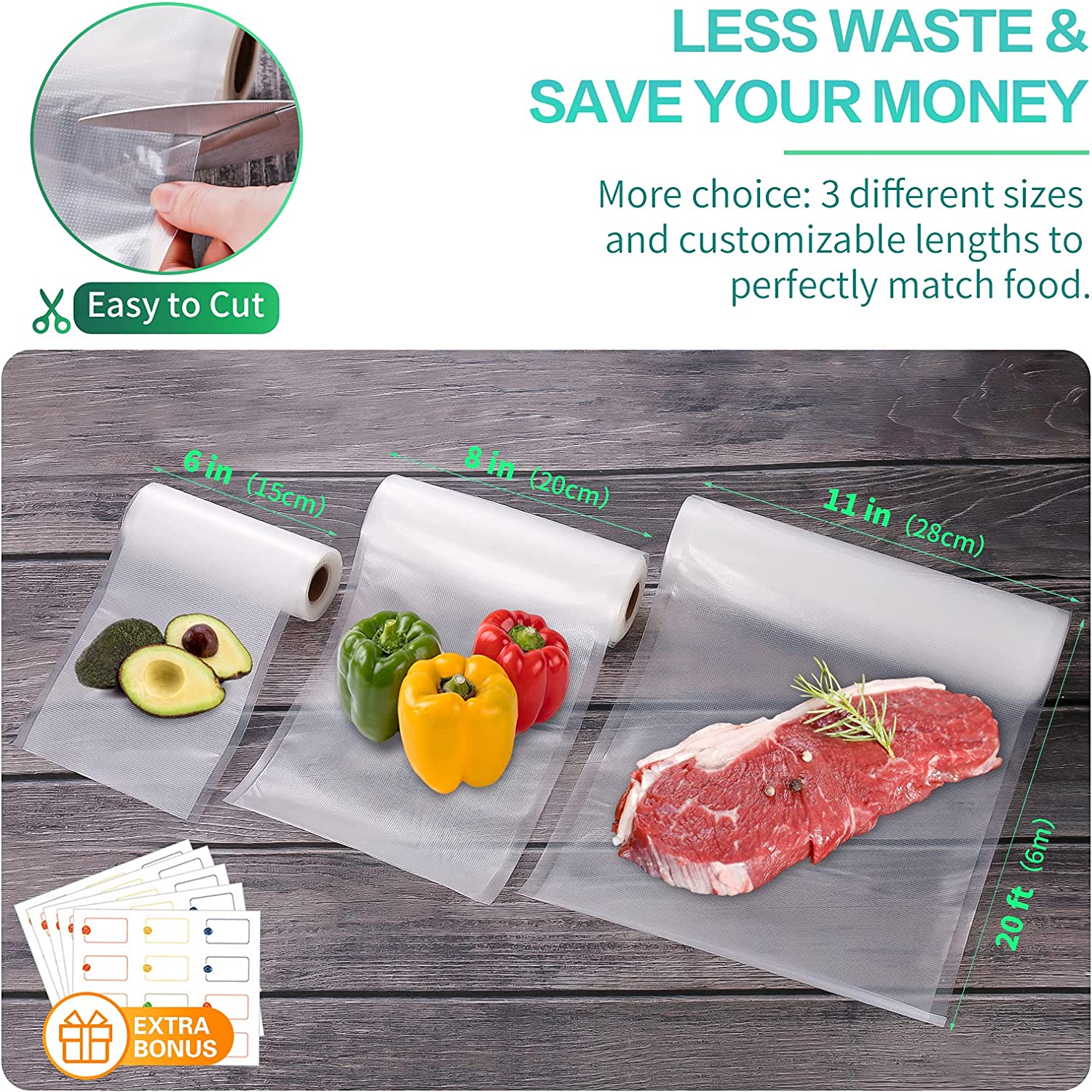 Bolsas de Cocina para Envasado - Meal Prep Vacuum Seal reseña y precio