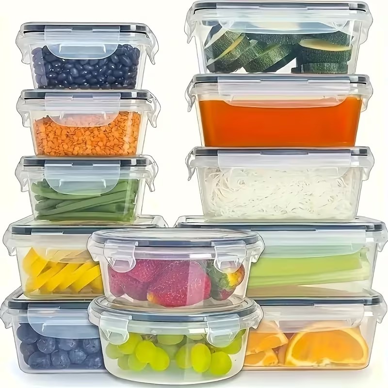 Juego de 4 Recipientes Transpa - Meal Prep Tupperware reseña y precio