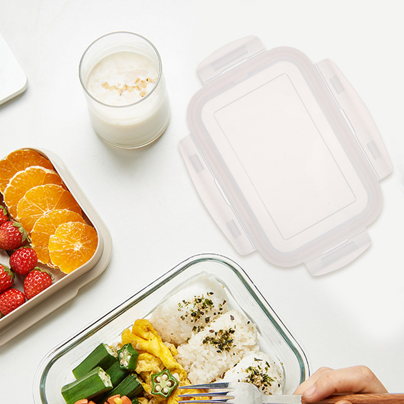 Tapa de Silicona Hermética Rec - Meal Prep Glass Containers With Lids reseña y precio