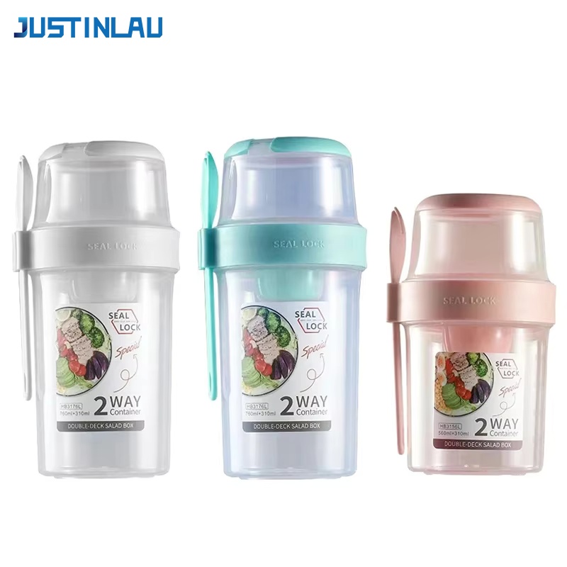 JUSTINLAU Vaso Portátil para E - Meal Prep Tupperware reseña y precio