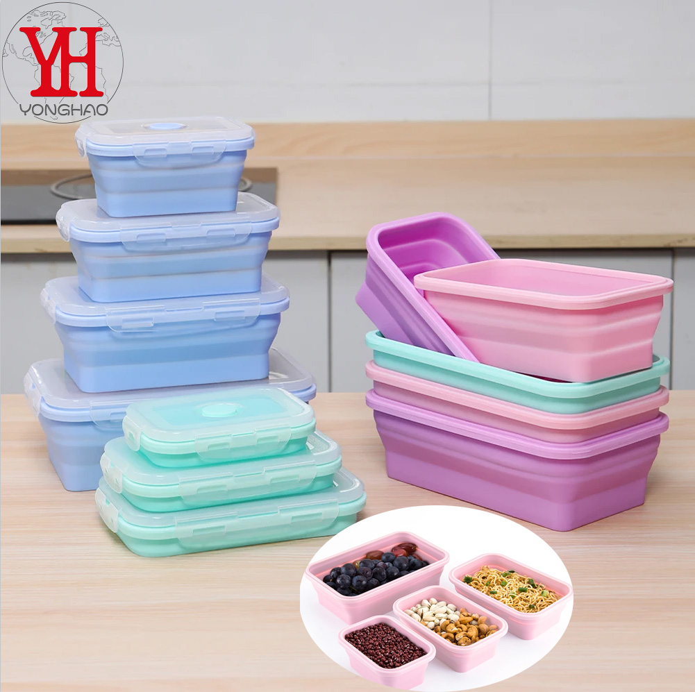 4 unids/set fiambrera rectangu - Meal Prep Tupperware reseña y precio