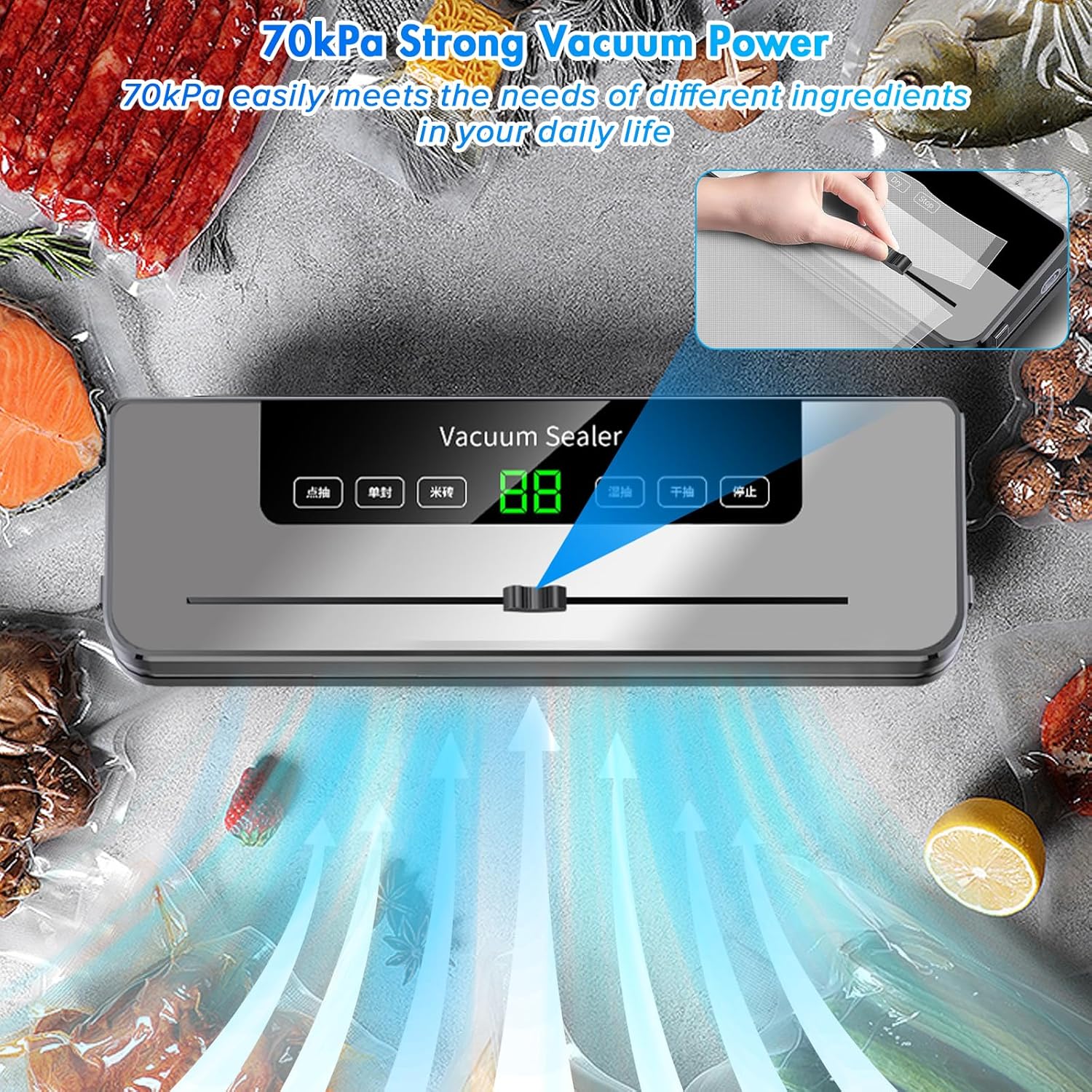 Máquina de sellado al vacío co - Meal Prep Vacuum Seal reseña y precio