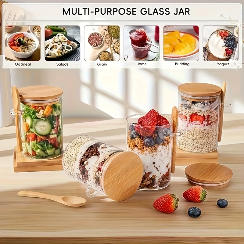 Juego de tazas de vidrio para  - Meal Prep Glass Containers With Lids reseña y precio