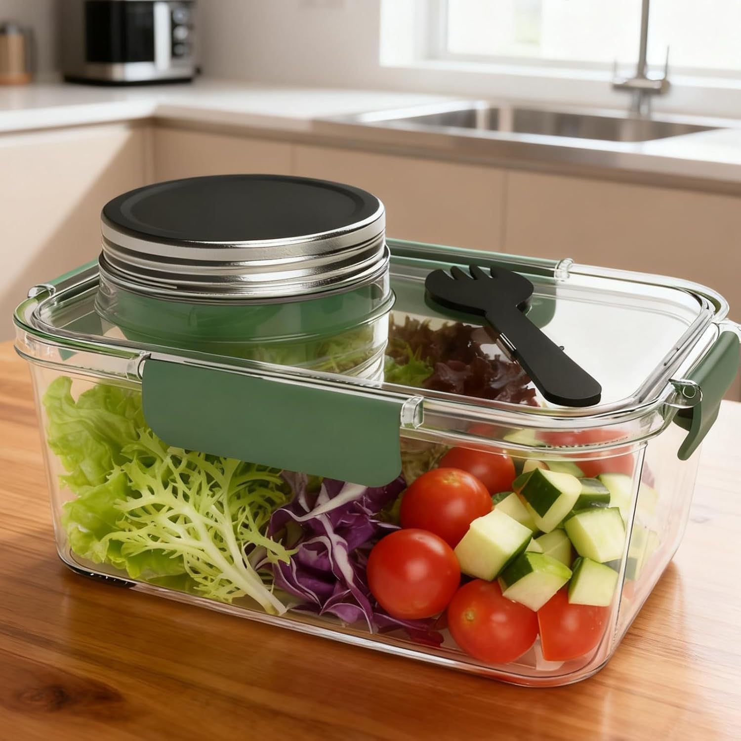 Tarro Solar para cápsulas, con - Meal Prep Jar Salad reseña y precio