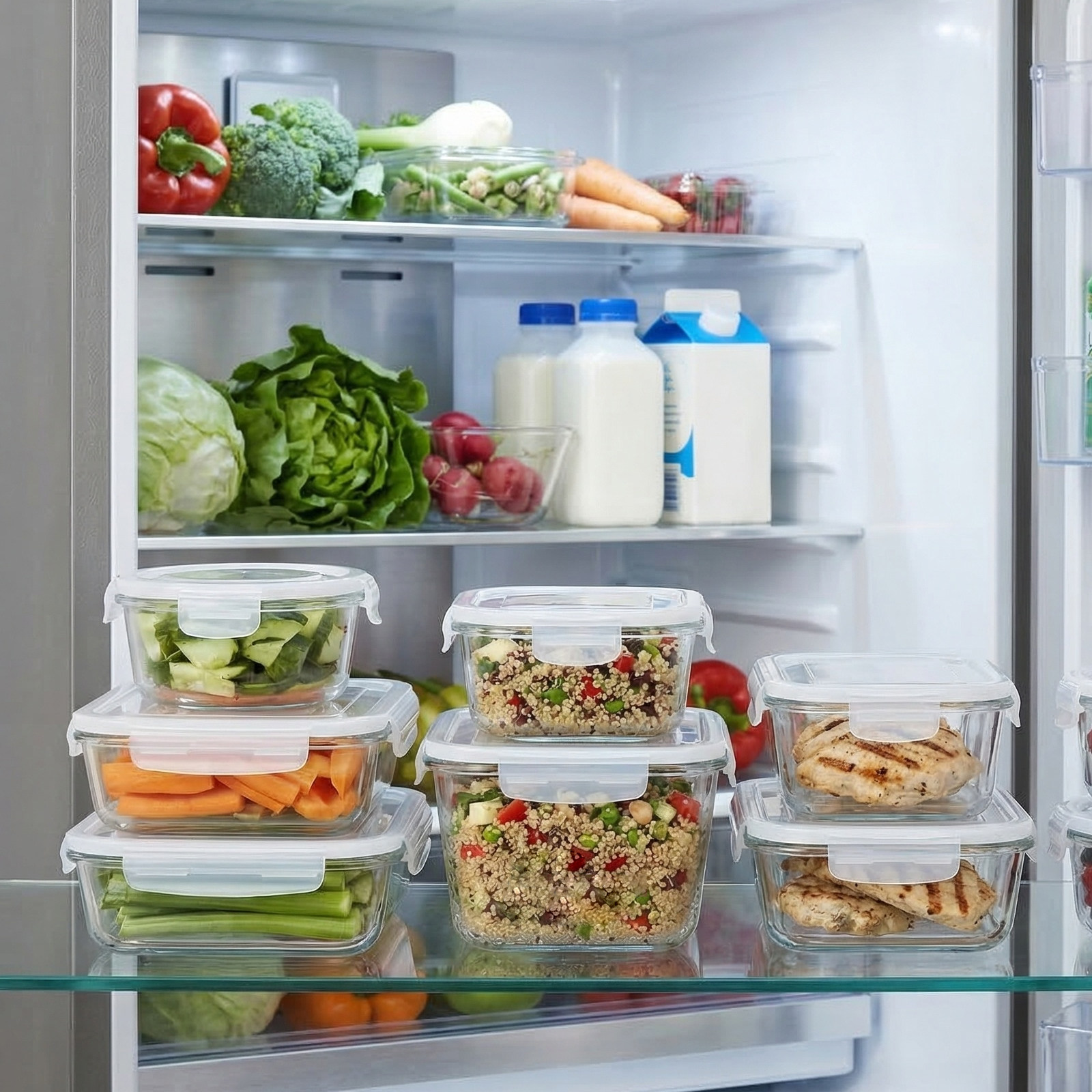 Tira de sellado de silicona de - Meal Prep Glass Containers With Lids reseña y precio
