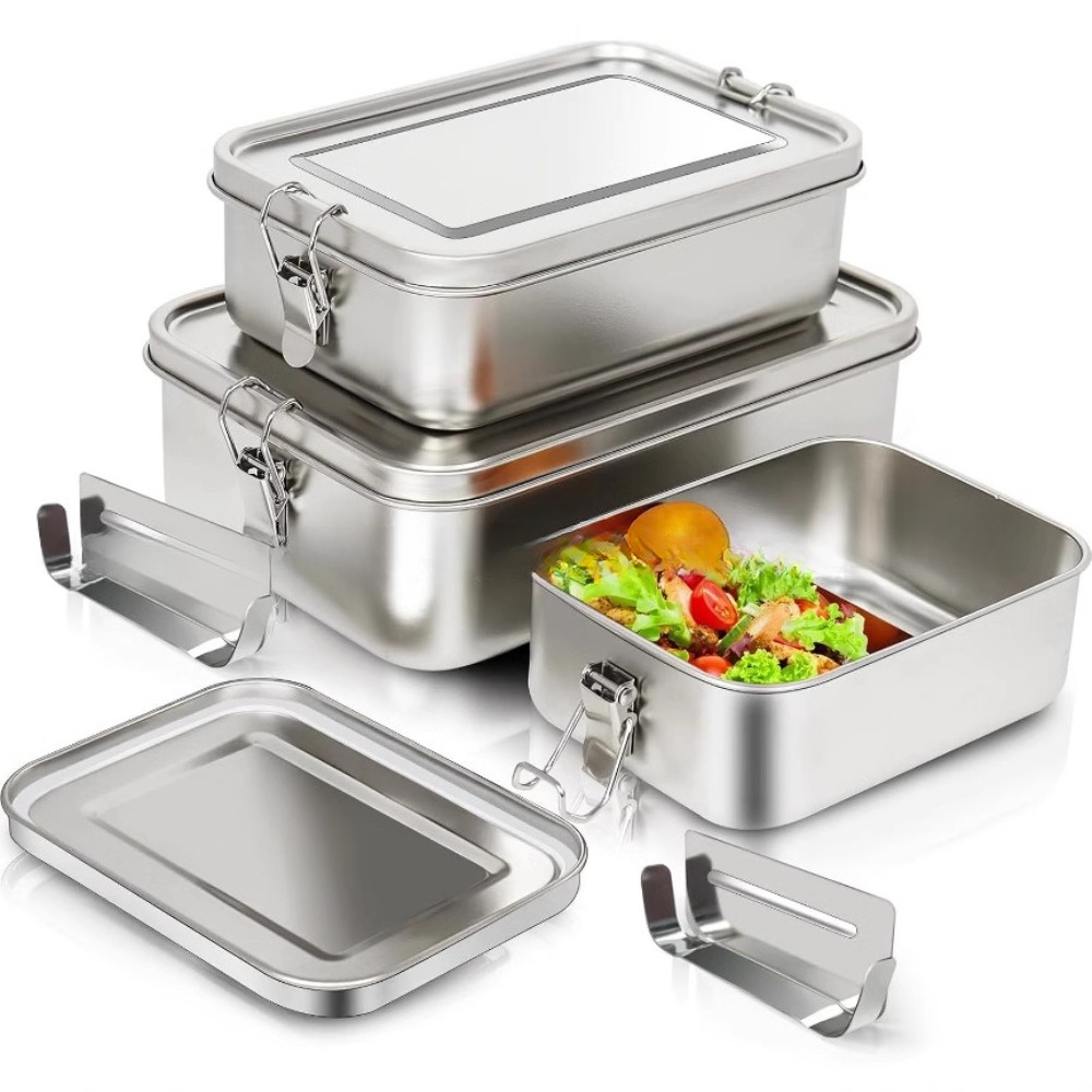 Caja Bento de acero inoxidable - Meal Prep Tupperware reseña y precio