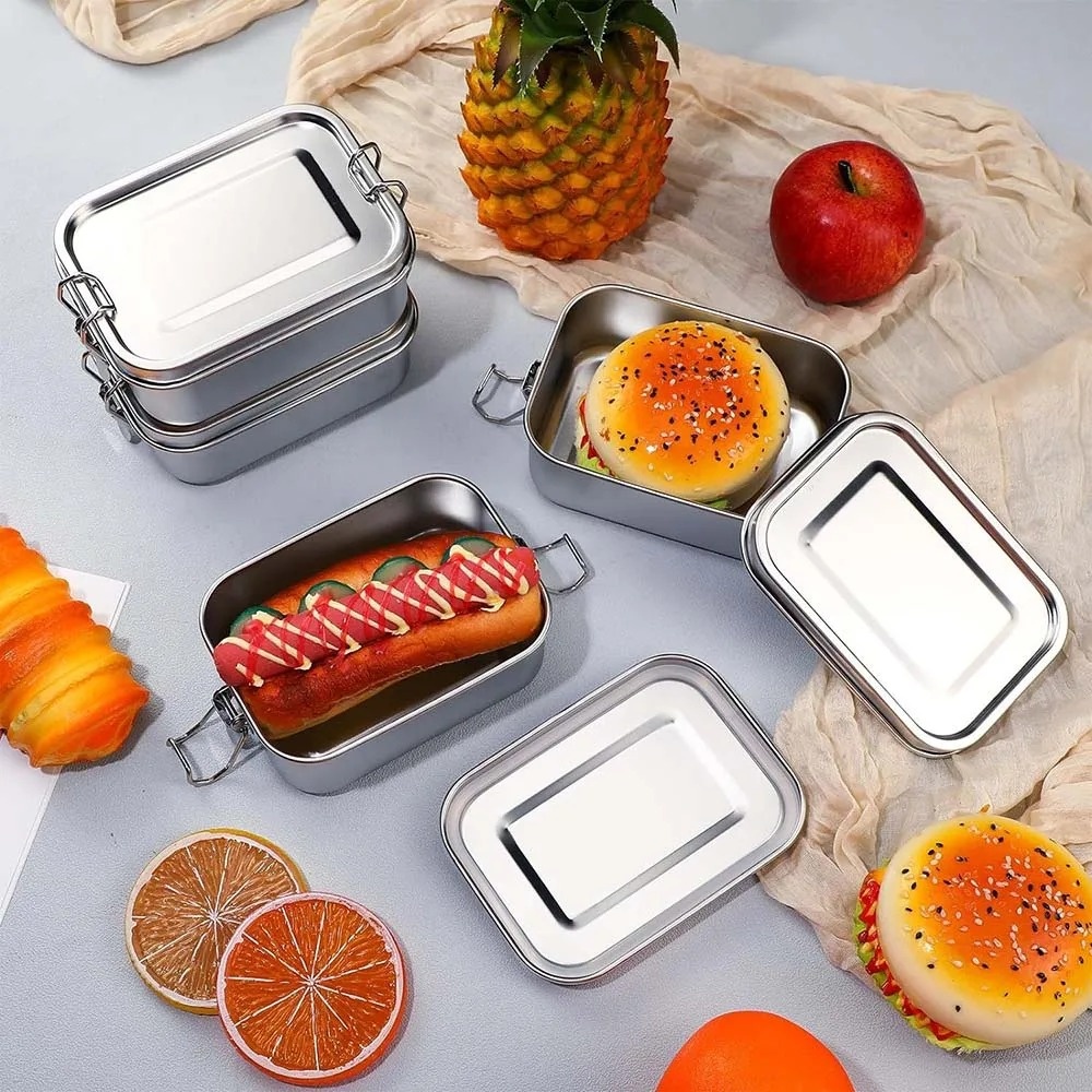 Caja Bento de acero inoxidable - Meal Prep Tupperware reseña y precio